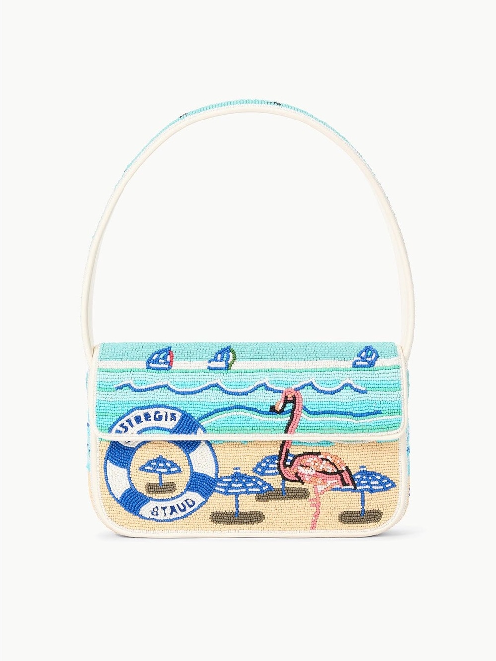 STAUD ST REGIS BEADED TOMMY BAG